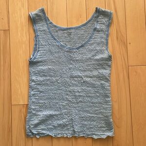 Sky Blue Smocked Tank Top